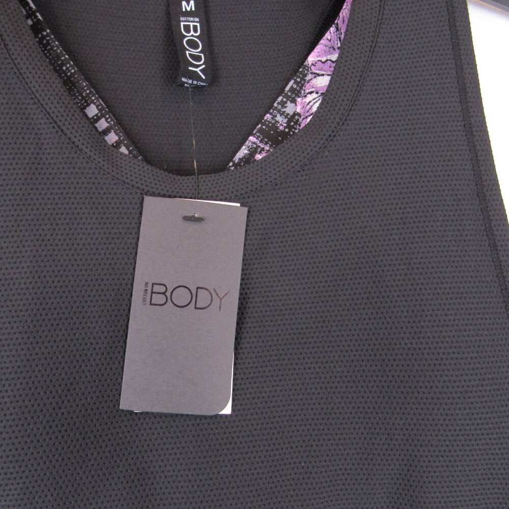 Cotton On Zen Sports Bra Built In Tank Women's Size M Black /Glitched Floral - Picture 5 of 10
